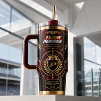 Crown and Laurel - Heritage Crest Tumbler in Oxblood and Gold