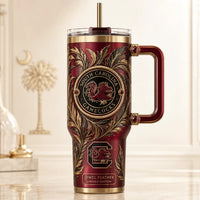 SC Crest in Gilded Foliage - A Study in Ornament and Stillness