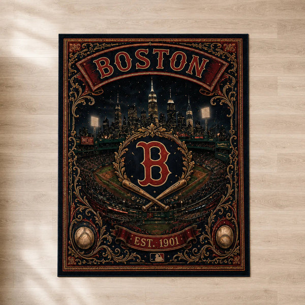 BOS Heritage Emblem - Vintage Ballpark Floor Composition - main