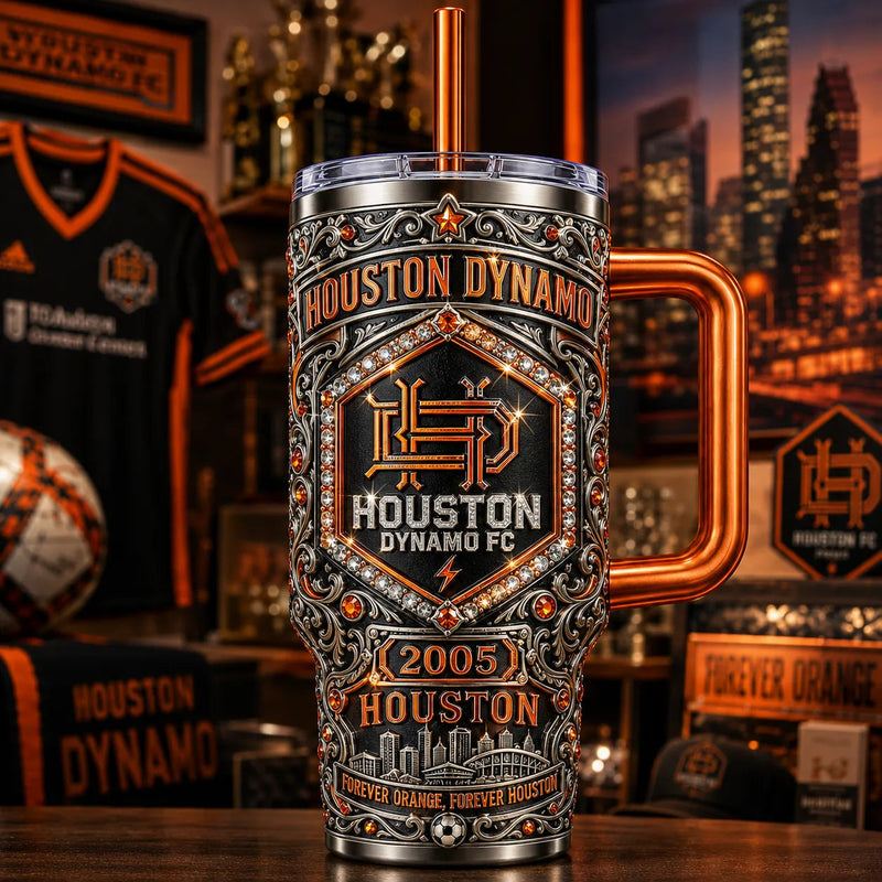 HOU - Engraved Heritage in Orange and Obsidian