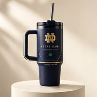 ND Monogram - Navy and Gold Collegiate Tumbler
