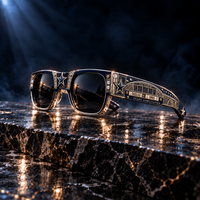 DAL Grand Complication - Engraved Navy and Gold Statement Frames