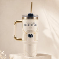 PSU Blue Band 1899 - Ivory and Gold Art Deco Tumbler