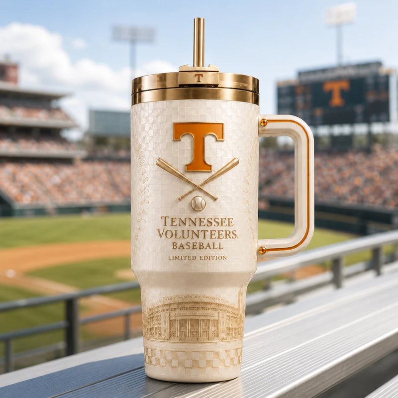 TENN Checkerboard - Ivory Ballpark Heritage Tumbler