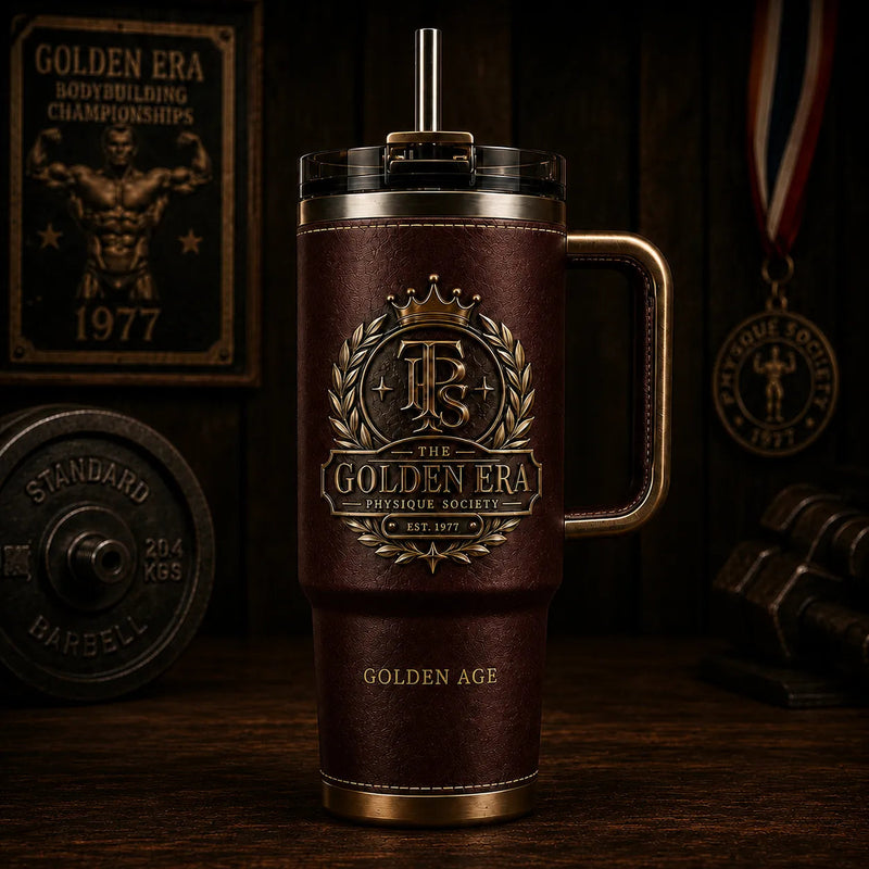 The Golden Era Crest - A Heritage Tumbler with Quiet Authority