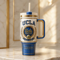 UCLA Crest - Heraldic Blue and Gold Drinkware Composition