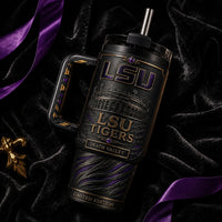 LSU Tigers - Death Valley Relief in Obsidian and Gold
