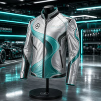 MER Chrome Current - Teal and Silver Panel Racing Jacket