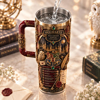 It All Starts Here - Hogwarts Crest Tumbler in Crimson and Gold