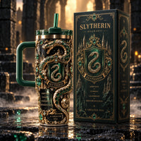 Ambition in Emerald and Gold - The Serpent Crest Tumbler