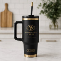 SF Gold on Black - A Quiet Statement Tumbler