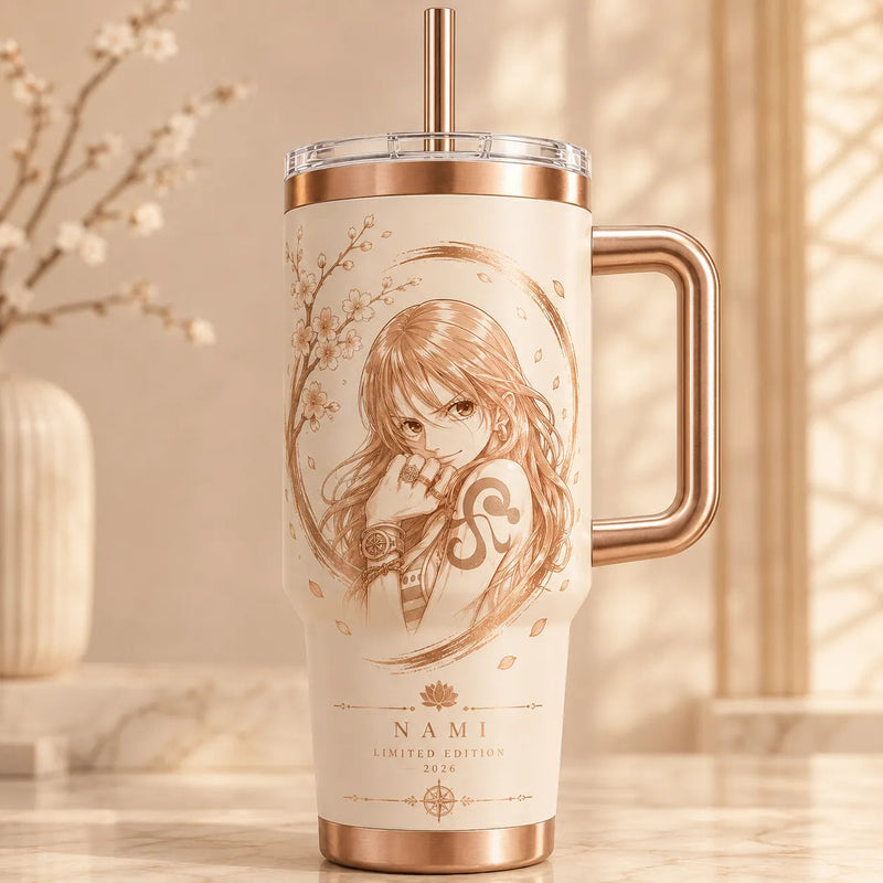 Quiet Bloom - Nami and the Sakura Ring Tumbler